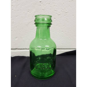1868 Green Bottle Vase
